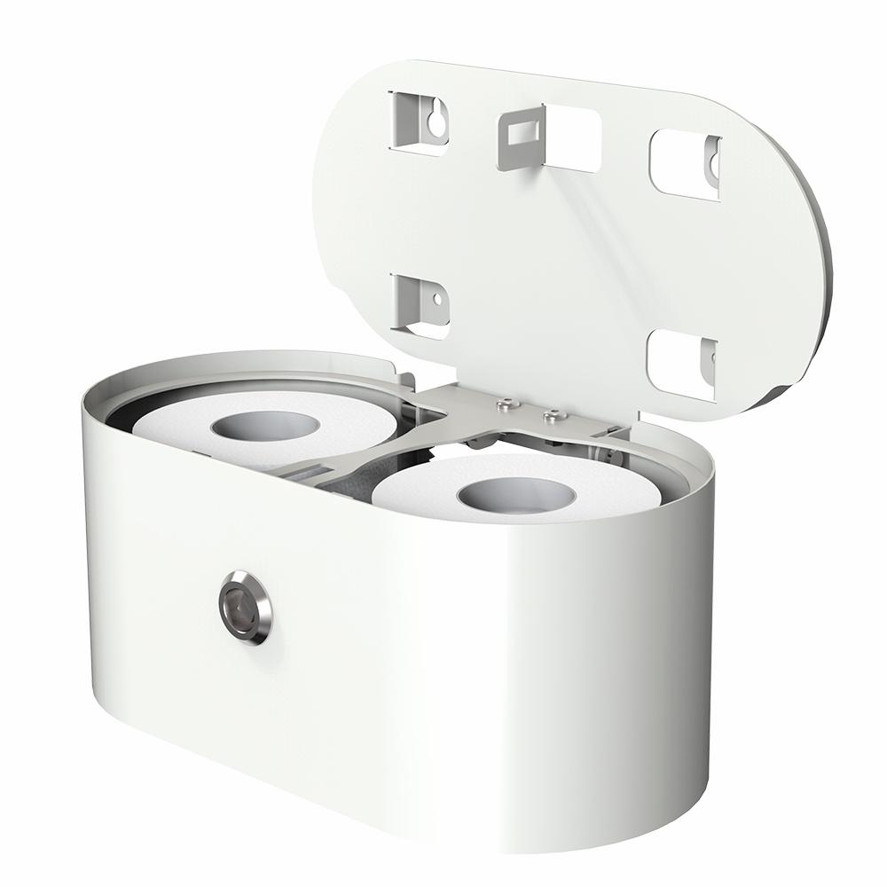 Bamboo Double Dual Toilet Paper Holder with Shelf, 1 Count - King Soopers