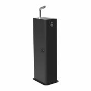 3193-DAN DRYER COLUMN, sanitiser stand, black, with adapter