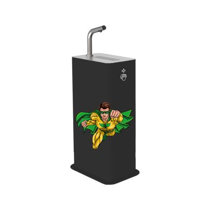 3497-DAN DRYER COLUMN Junior, sanitiser stand, black, for batteries