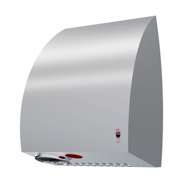 STAINLESS DESIGN AE hand dryer, brushed stainless steel