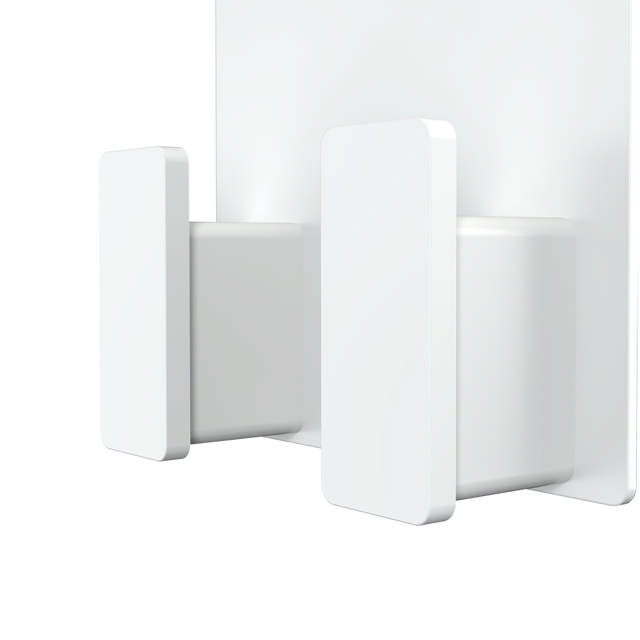 Hanger, double, white